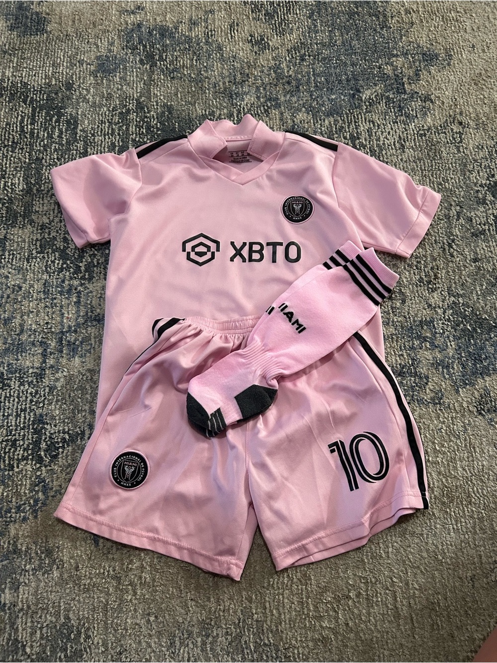 Kids Messi Jersey Soccer Kit - Jersey, Shorts & Socks